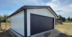 Garaż 6m x 5,80m  z płyty warstwowej PIR 60mm