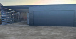 Garaż 6m x 5,80m + wiata 4m (do35m2) Grafit MAT, brama segmentowa