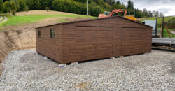 Garaż 8m x 6m, Orzech