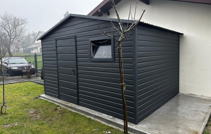 Domek ogrodowy 4m x 3m Grafit MAT