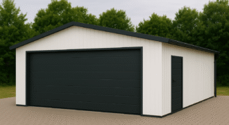Garaż 6m x 5,80m  z płyty warstwowej PIR 60mm