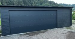 Garaż 7,50m x 6m Grafit, brama segmentowa