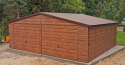 Garaż 7m x 6m, Orzech