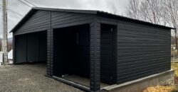 Garaż- wiata 8m x 6m RAL9005 Czarny MAT