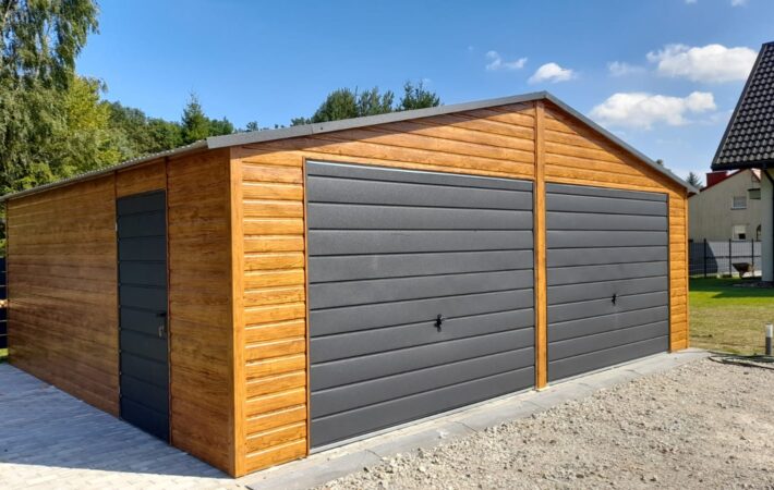 Garaż 7m x 6m Multigloss + Grafit