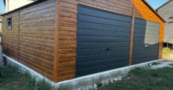 Garaż 7m x 7m, Multigloss + Grafit