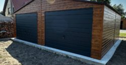 Garaż 7m x 7m, Multigloss + Grafit