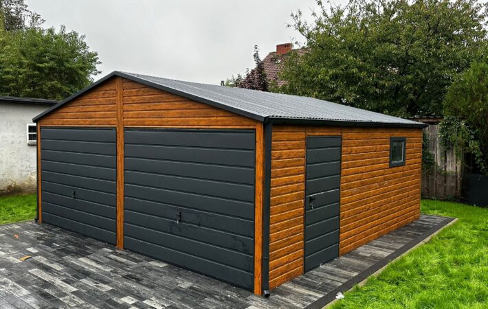 Garaż 6m x 7m  Multigloss + Grafit