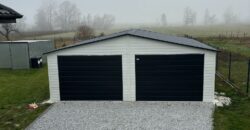 Garaż 7m x 6m, Biały + Grafit