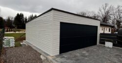 Garaż 6m x 7m, Biały + Grafit