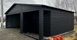 Garaż- wiata 8m x 6m RAL9005 Czarny MAT