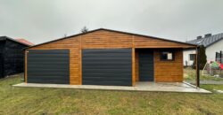 Garaż 9,5m x 6m, Multigloss + Grafit