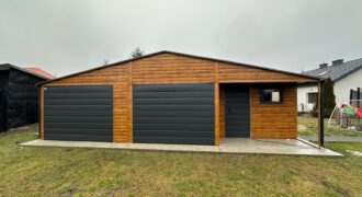 Garaż 9,5m x 6m, Multigloss + Grafit