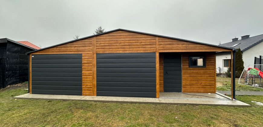 Garaż 9,5m x 6m, Multigloss + Grafit