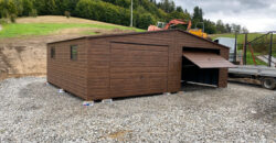 Garaż 8m x 6m, Orzech