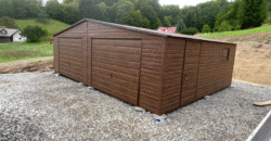 Garaż 8m x 6m, Orzech