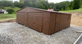 Garaż 8m x 6m, Orzech