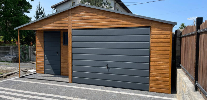 Garaż 5,5m x 6m ( do 35m2) Multigloss + Grafit