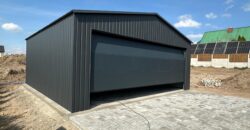 Garaż 6m x 6m RAL7016 Antracyt, brama segmentowa 5m