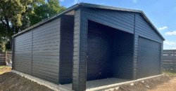 Garaż 7m x 7m, Grafit MAT, wnęka, brama segmentowa