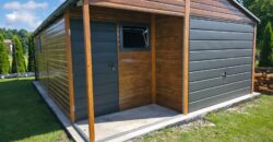 Garaż 5m x 7m, wnęka, drewnopodobny