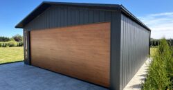 Garaż 6m x 7m, brama segmentowa, witryna, podbitka