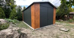 Domek narzędziowy, magazyn, 4.5m x 7.50m, nowoczesny, konstrukcja stalowa z montażem