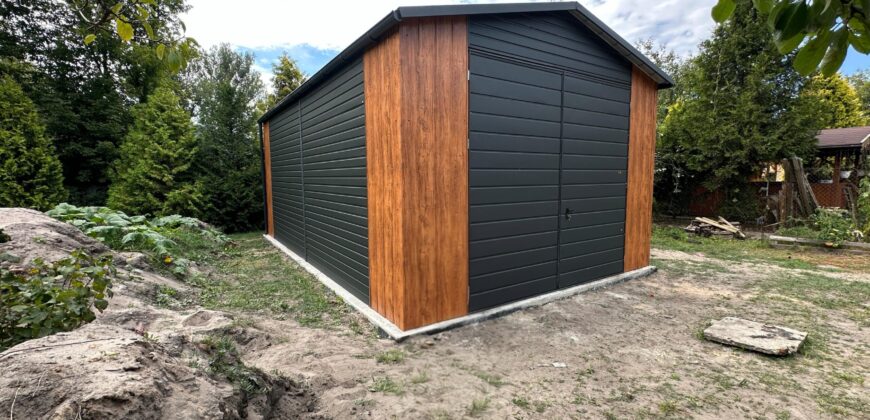 Domek narzędziowy, magazyn, 4.5m x 7.50m, nowoczesny, konstrukcja stalowa z montażem