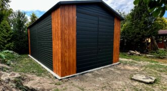 Domek narzędziowy, magazyn, 4.5m x 7.50m, nowoczesny, konstrukcja stalowa z montażem