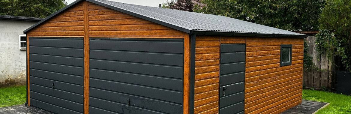 Garaż 6m x 7m  Multigloss + Grafit