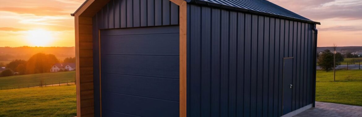 Barnbox 4m x 8.50m, nowoczesna stodoła, brama 3m x 3m