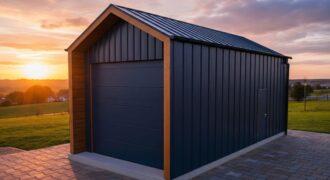 Barnbox 4m x 8.50m, nowoczesna stodoła, brama 3m x 3m