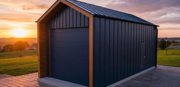 Barnbox 4m x 8.50m, nowoczesna stodoła, brama 3m x 3m