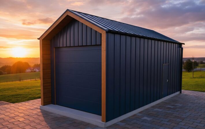 Barnbox 4m x 8.50m, nowoczesna stodoła, brama 3m x 3m