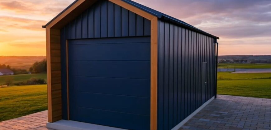 Barnbox 4m x 8.50m, nowoczesna stodoła, brama 3m x 3m