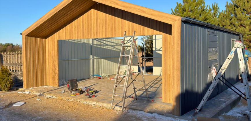 Barnbox 6m x 5.80m + 1m. Garaż – nowoczesna stodoła