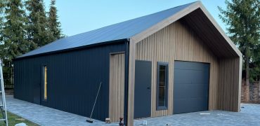 Barnbox Stodoła 6.5 × 12m – garaż wypustem 1 m