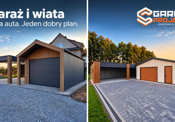 Garaż i wiata na dwa auta – realizacje, zalety i formalności